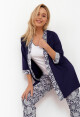 Krátký dámský župan Cana 251 S-XL orientální granát S - thumb (3)