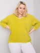 Světle zelená mikina Alexandria plus velikosti 3XL - thumb (3)