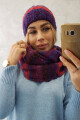 Dámský set Zuzanna K257 červená + chrpa UNI - thumb (1)