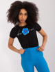 Černé tričko s aplikací 3D BASIC FEEL GOOD Velikost: L / XL - thumb (2)