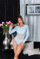 Sexy body Koucla se síťovanou vložkou a dlouhými rukávy babyblue Einheitsgroesse - thumb (5)