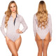 Sexy tělová halenka v obchodním vzhledu barva BEIGE velikost XL - thumb (8)