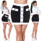 Sexy mini sukně Koucla s ozdobnými knoflíky white L - thumb (10)