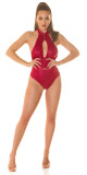Sexy body s výstřihem Koucla Neck Bodysuit with cut out blackleo M - thumb (13)