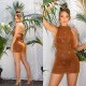 Sexy třpytivé šaty Koucla / Cover-Up black Einheitsgroesse - thumb (10)