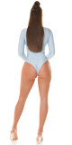 Sexy body Koucla se síťovanou vložkou a dlouhými rukávy babyblue Einheitsgroesse - thumb (12)