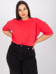 Korálové tričko z bavlny plus size XL - thumb (5)