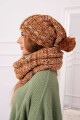 Dámský fleecový set 4 Seasons K263 camel+red UNI - thumb (3)
