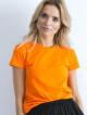 Fluo oranžové dámské bavlněné tričko Peachy Velikost: S - thumb (4)