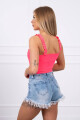 Body bez ramínek růžové neonové UNI - thumb (1)