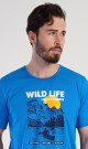 Pánské pyžamo kapri Wild life modrá 4XL - thumb (5)
