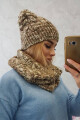 Dámská souprava s fleecem Lucyna K317 khaki+ecru UNI - thumb (1)