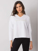 RUE PARIS Bílé dámské tričko s dlouhým rukávem L / XL - thumb (5)