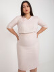 Světle růžová plus size sukně ze sady Velikost: 44 - thumb (4)