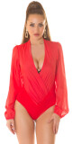 Sexy body mit Tiefem Ausschnitt red L - thumb (4)