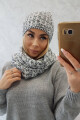 Dámský fleecový set Merry K202 graphite+grey UNI - thumb (4)
