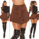 Trendy Koucla Highwaist Skorts s páskem white XL - thumb (23)