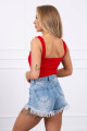 Body bez ramínek červené UNI - thumb (0)