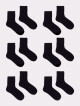 Ponožky Yoclub Plain Black 6-Pack SKA-0057C-3400-002 Black 35-38 - thumb (1)