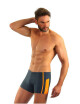 Pánské plavky boxerky 364 3XL-4XL  - Sesto Senso  šedo-oranžová 4XL - thumb (3)