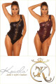 Sexy KouCla Coldshoulder Wetlook Body barva BORDEAUX velikost Einheitsgroesse - thumb (24)