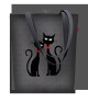 Bertoni Plátěná taška Sunny Czarne Koty Grey 29 cm x 40 cm x 36 cm x 8 cm - thumb (0)