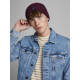 Jack & Jones Jacdna Beanie Noos M 12092815 pánské vínové Univerzální - thumb (8)