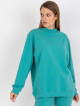 Základní zaprášená zelená oversized mikina S/M - thumb (5)