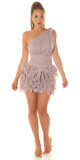 Sexy One-Arm cocktail dress CORAL 12 - thumb (6)