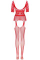 Bodystocking Courtney red - BEAUTY NIGHT FASHION Červená S/L - thumb (7)