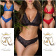 Sexy krajkové spodní prádlo 2Piece-Set / Podprsenka + Kalhotky red M - thumb (5)