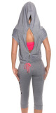 Trendy KouCla Dance chillhoodie + zip na zádech barva pink velikost S/M - thumb (6)