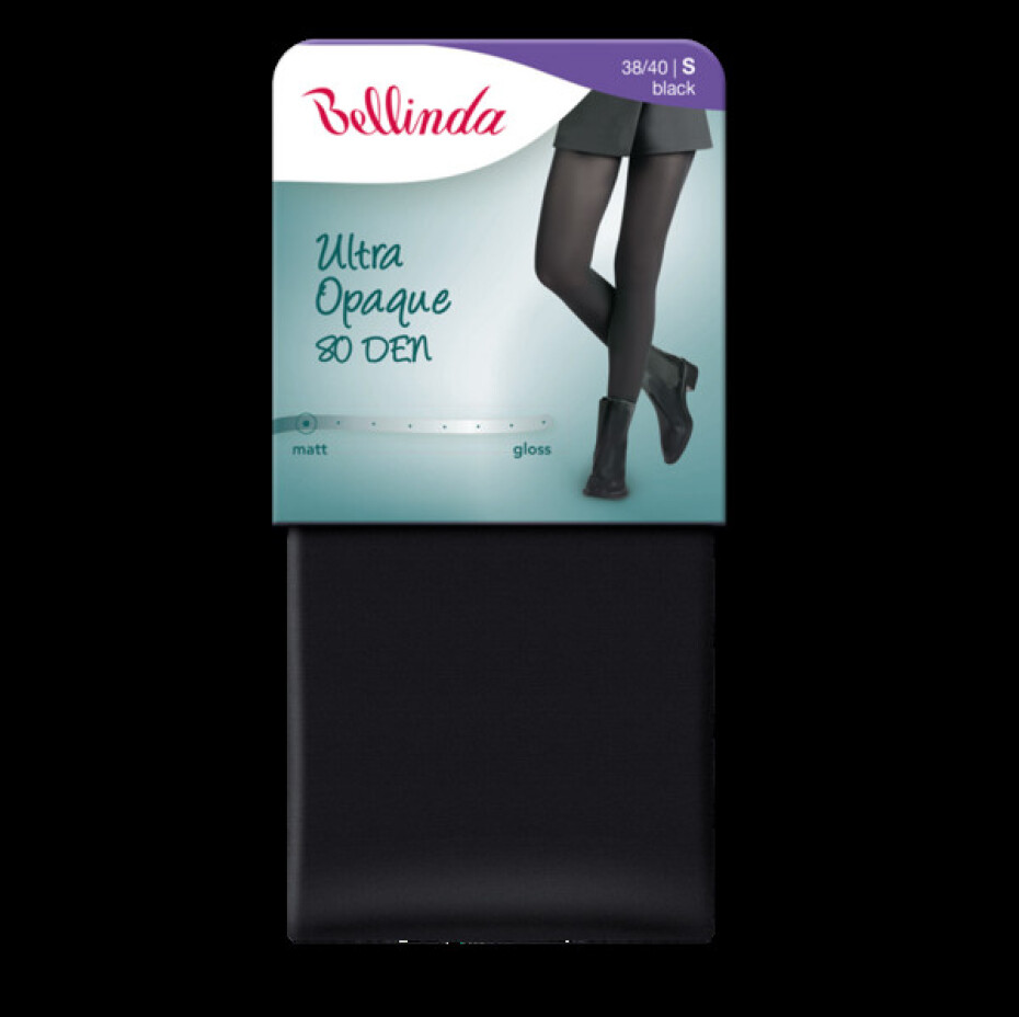 Neprůhledné punčochové kalhoty ULTRA OPAQUE 80 DEN - BELLINDA - modrá M - main (2)