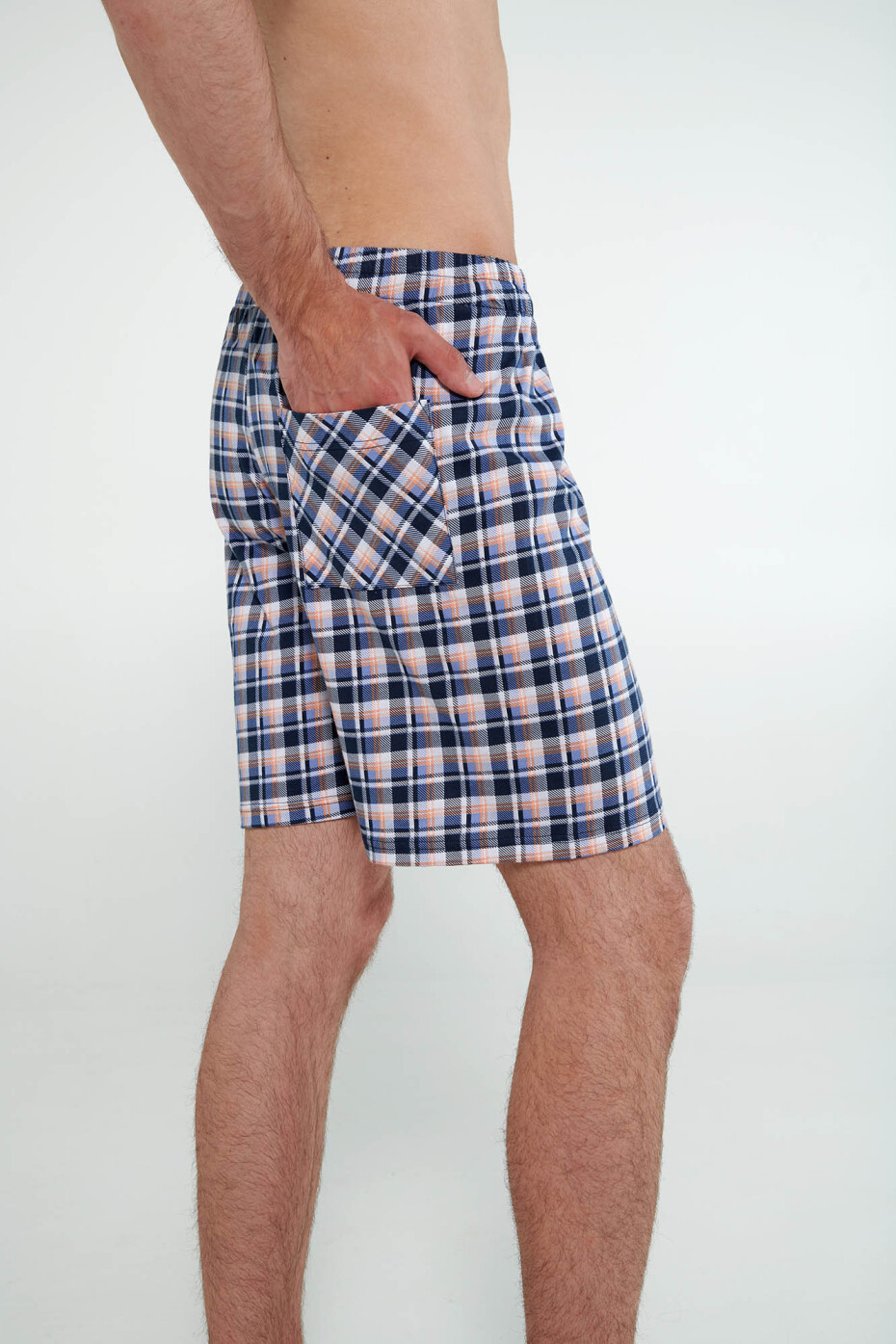 Vamp - Krátké kalhoty s bočními kapsami 20622 - Vamp blue oxford m - main (1)