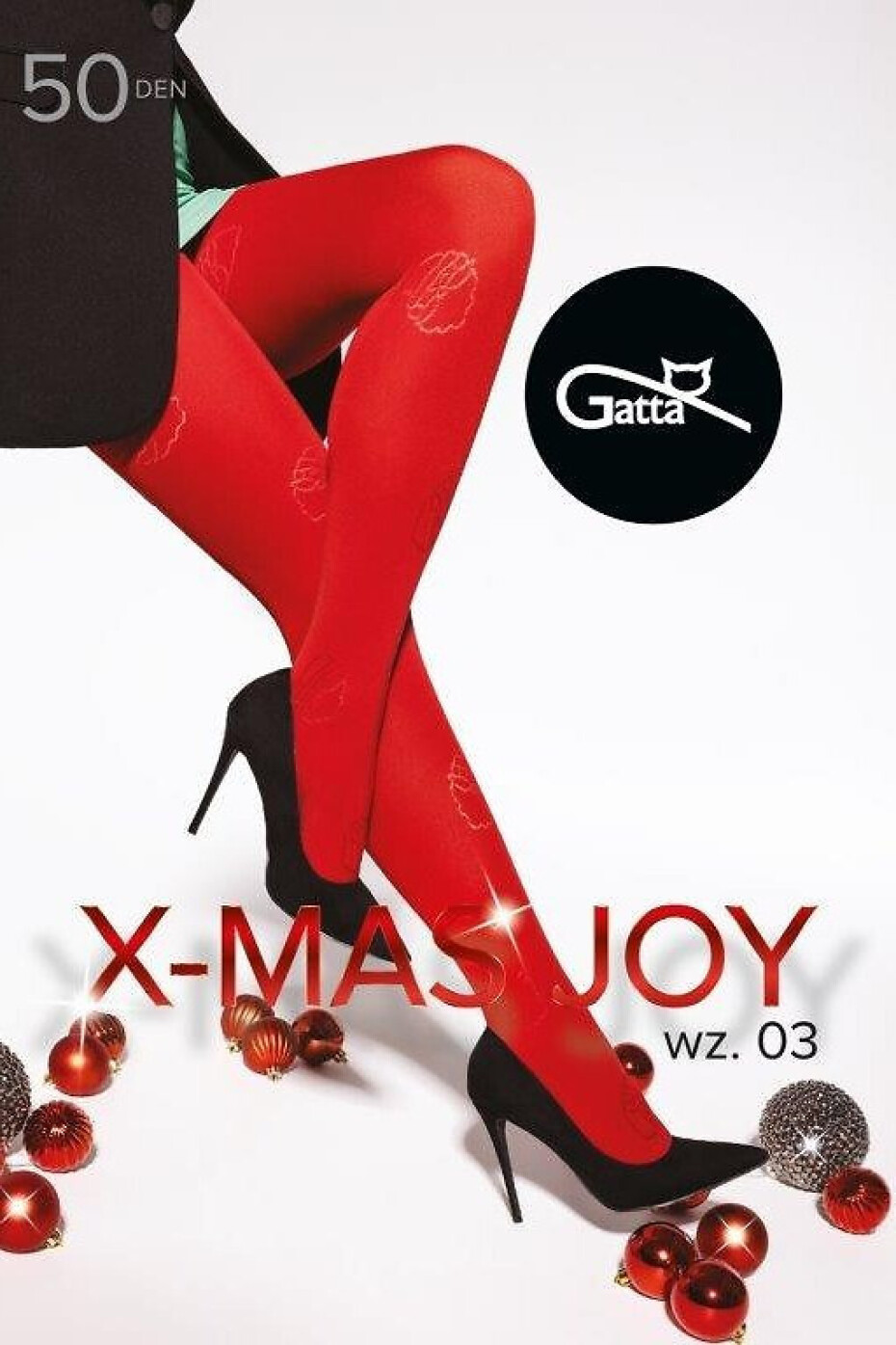 Dámské punčochové kalhoty Gatta X-Mas Joy wz.03 50 den 5-XL nero 5-XL - main (3)