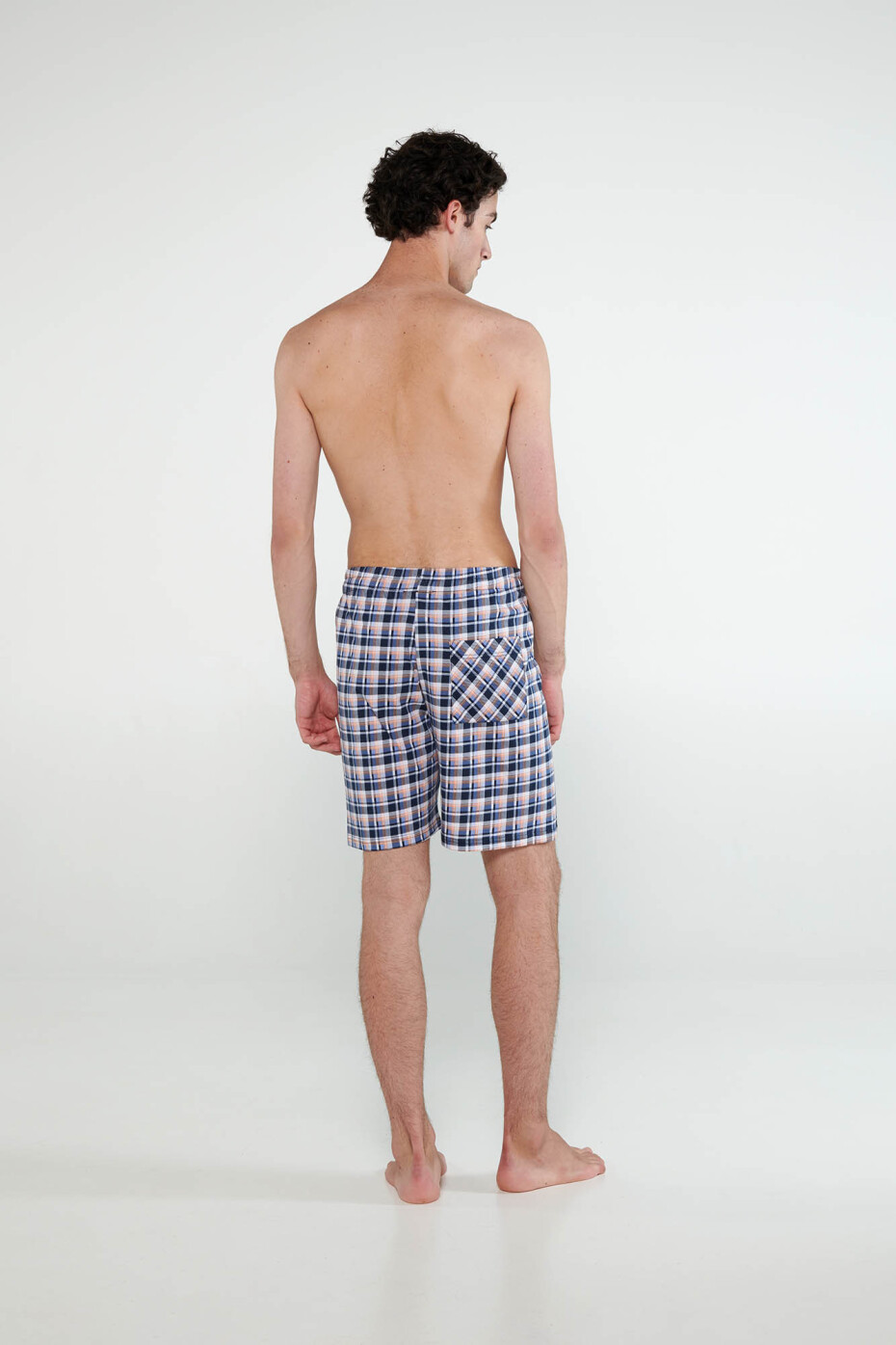 Vamp - Krátké kalhoty s bočními kapsami 20622 - Vamp blue oxford m - main (2)