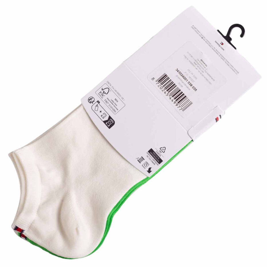 Ponožky Tommy Hilfiger 2Pack 343024001038 Green/Ecru 35-38 - main (0)