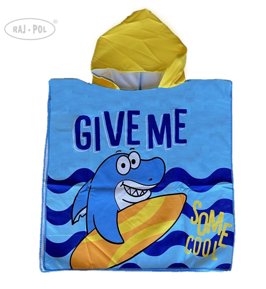 Raj-Pol Ručník Beach Poncho Shark Multicolour 120 cm x 60 cm - main (0)