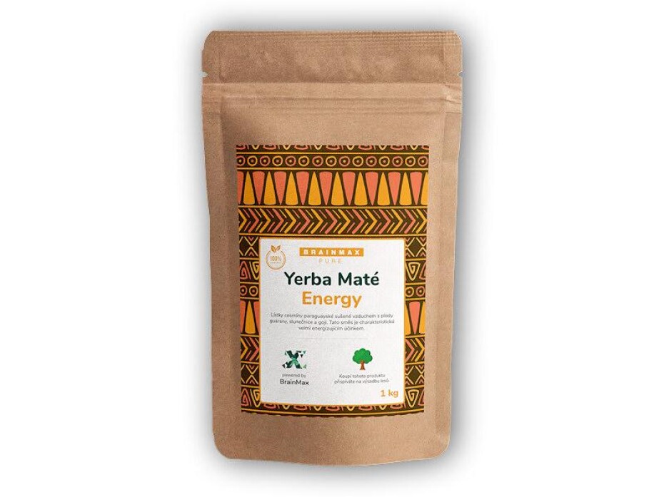 BrainMax Pure Organic Yerba Maté - Energy 1000g - main (0)