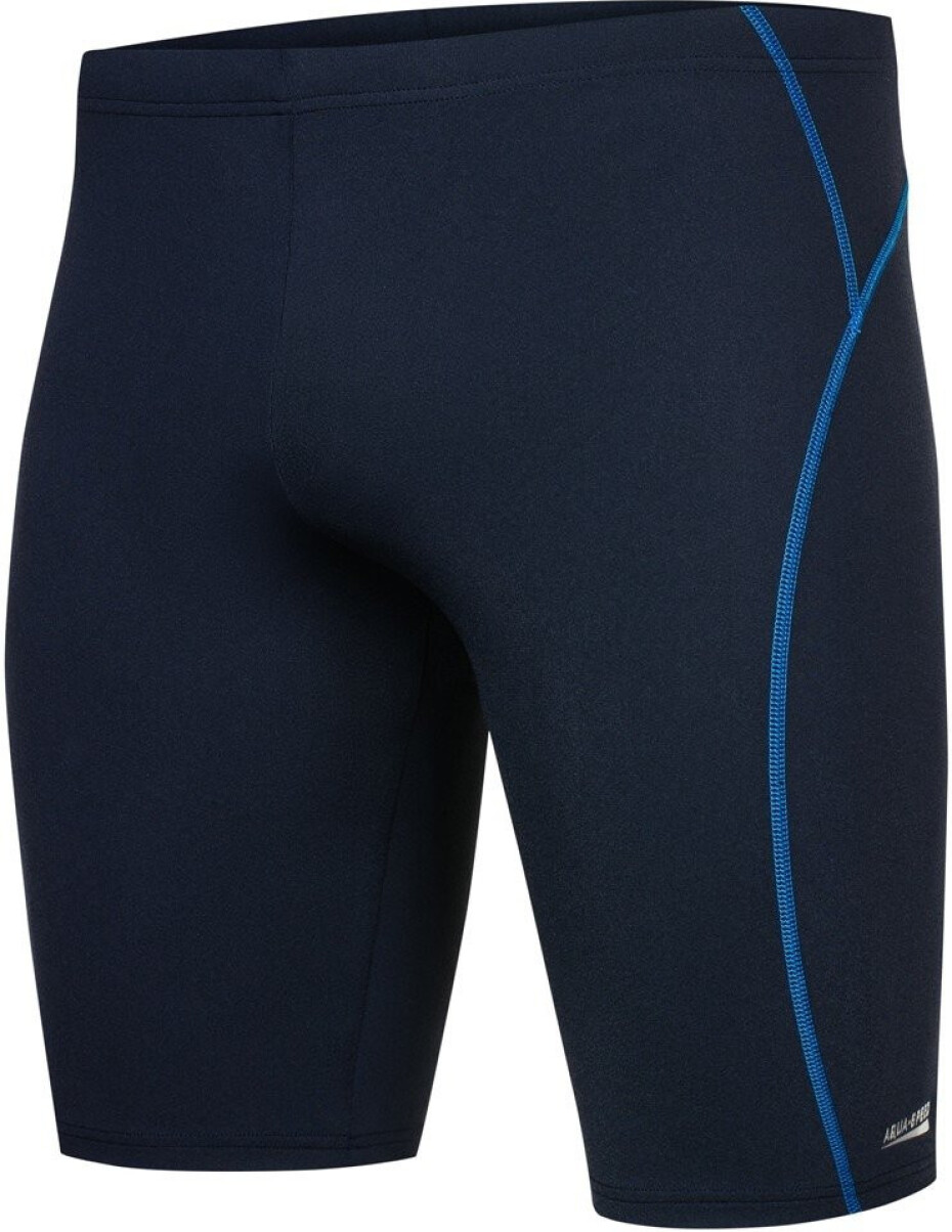 AQUA SPEED Plavky Blake Navy Blue/Blue Pattern 42 L - main (0)