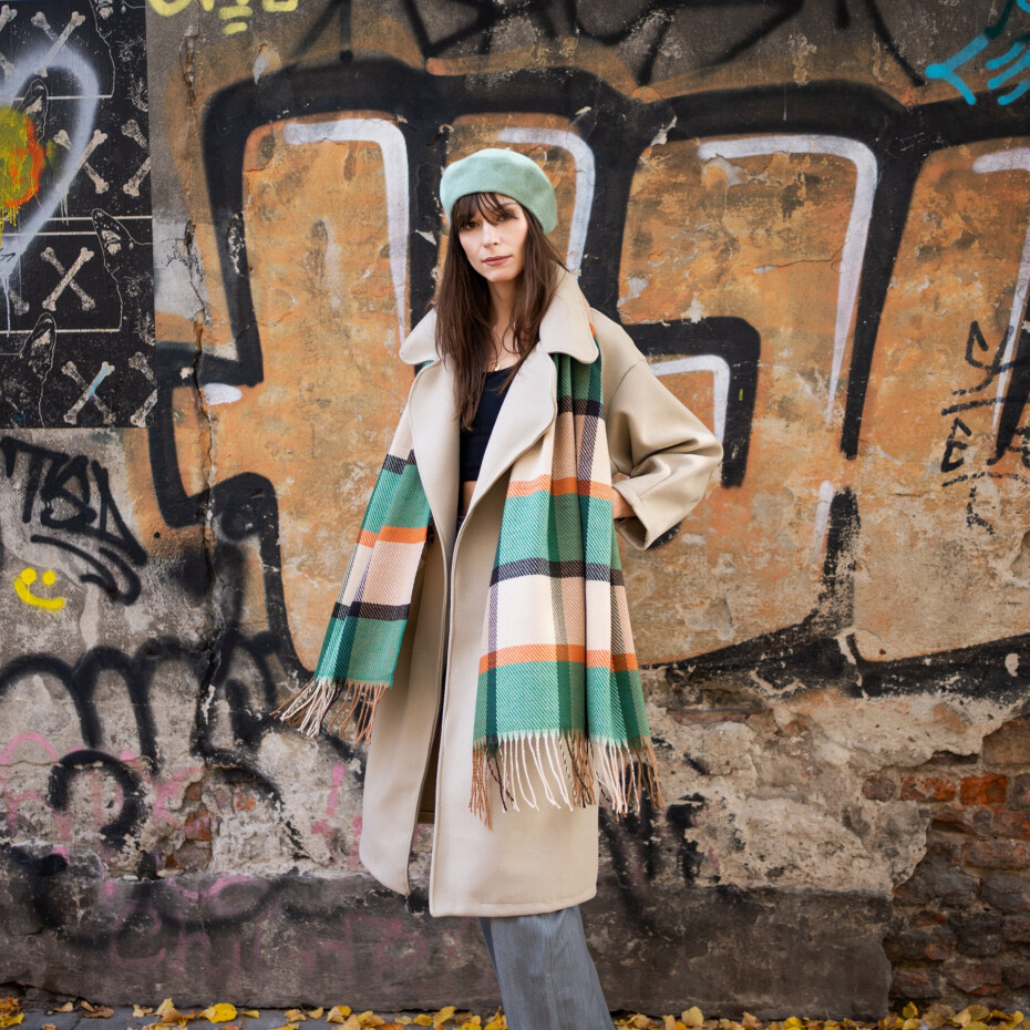 Šála Art Of Polo Sz22277 Bottle Green/Ginger UNI - main (1)