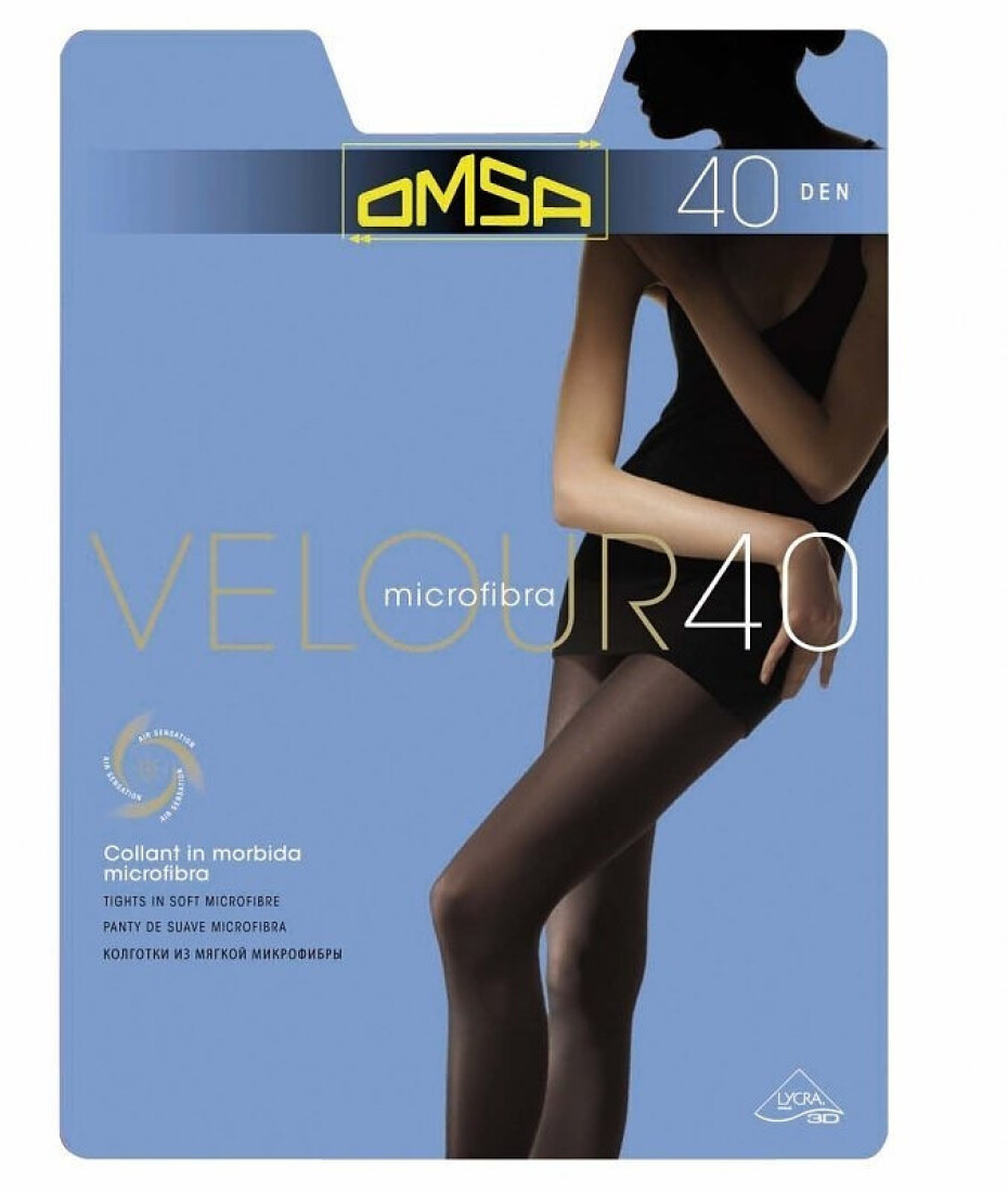 Dámské punčochové kalhoty Omsa Velour 40 den 5-XL nero/černá 5-XL - main (0)