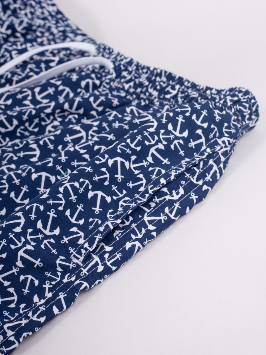 Yoclub Plavky Pánské plážové šortky P3 Navy Blue M - main (3)