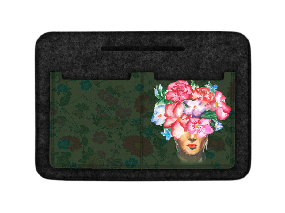 Bertoni Organizér do plstěné tašky Femina Green/Multicolour 26 cm x 18 cm x 8 cm - main (2)