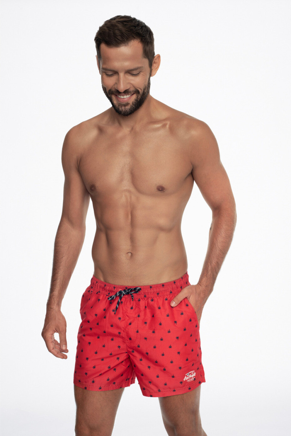 Pánské plavky - šortky ZAIR 41321 SS24 červená XXL - main (1)