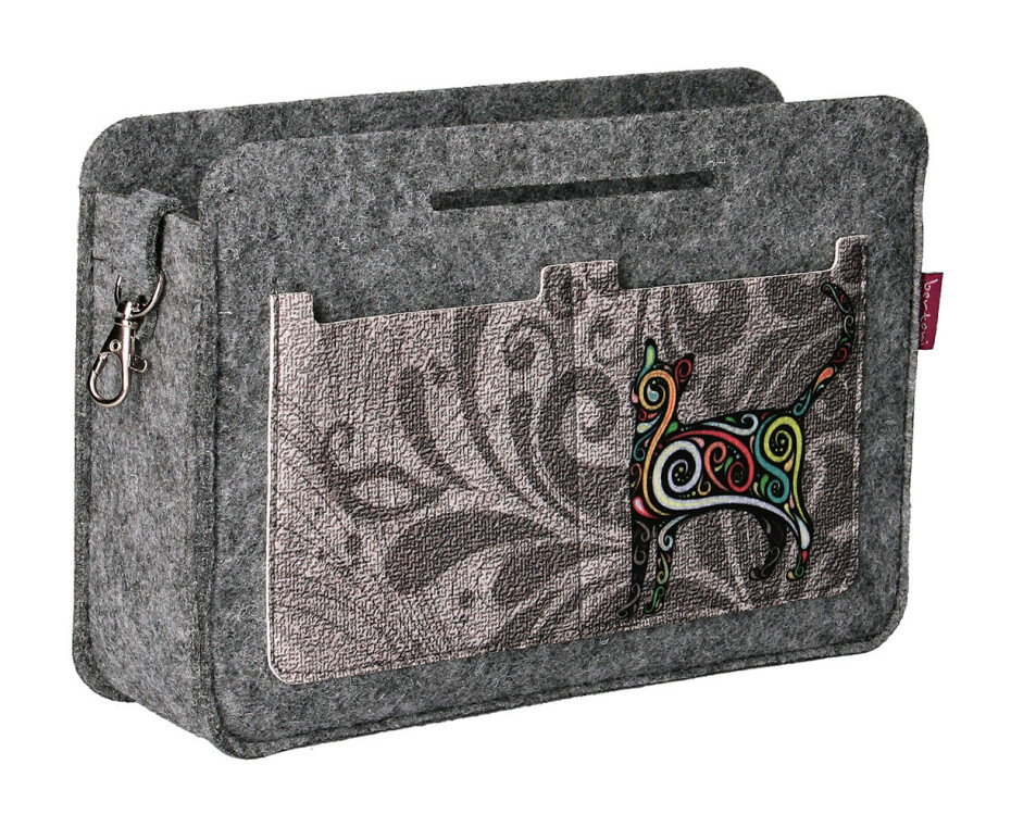Bertoni Organizér do plstěné tašky Find Me Grey 26 cm x 18 cm x 8 cm - main (2)