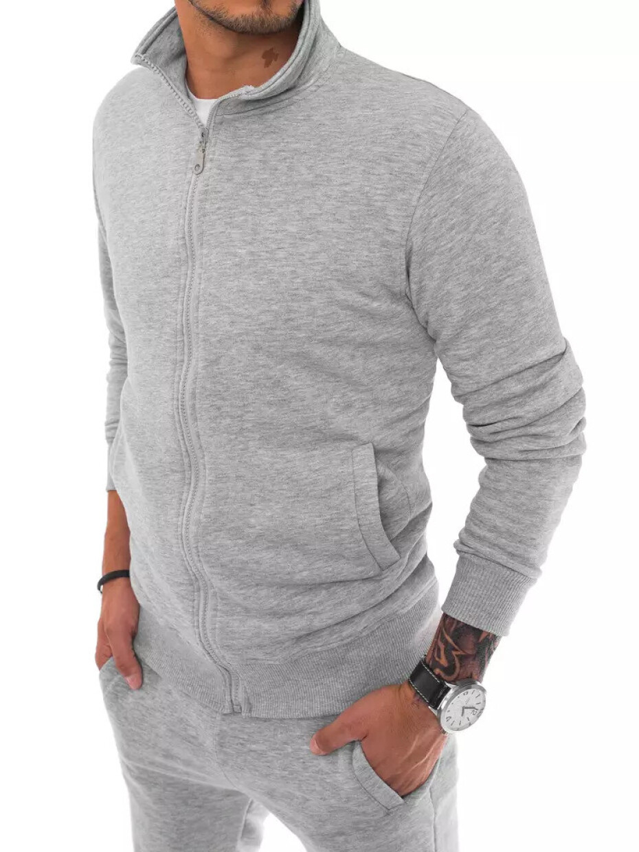 Šedá pánská mikina na zip Dstreet BX5036 XL - main (5)