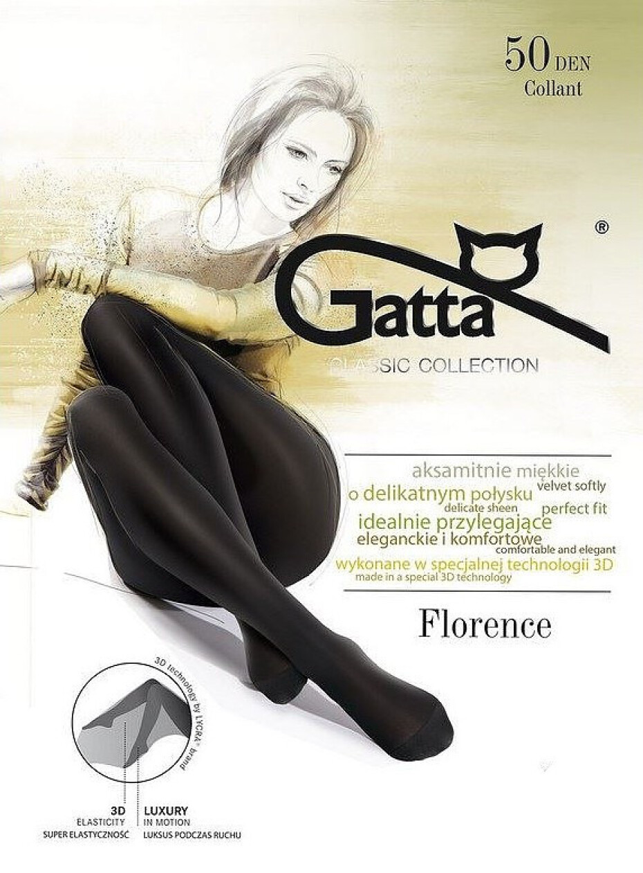 Dámské punčochové kalhoty Gatta Florence 50 den 5XL nero 5-XL - main (4)