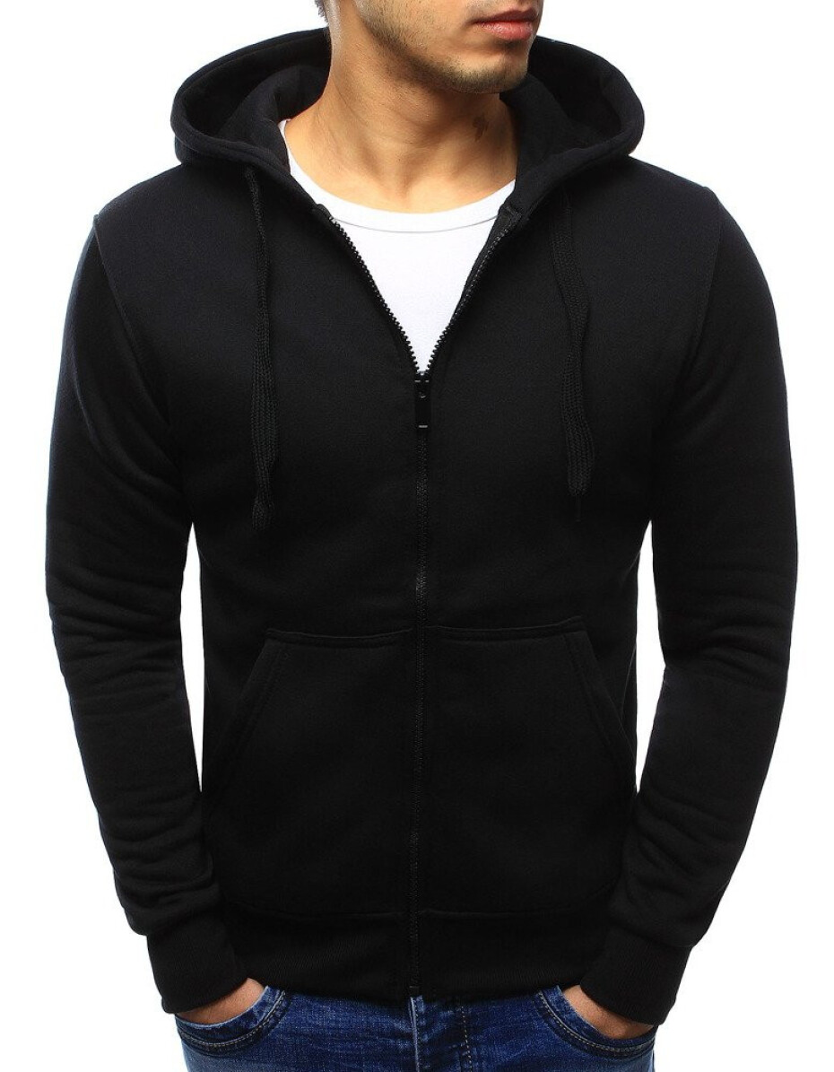 Černá pánská mikina na zip BX2192 XL - main (0)
