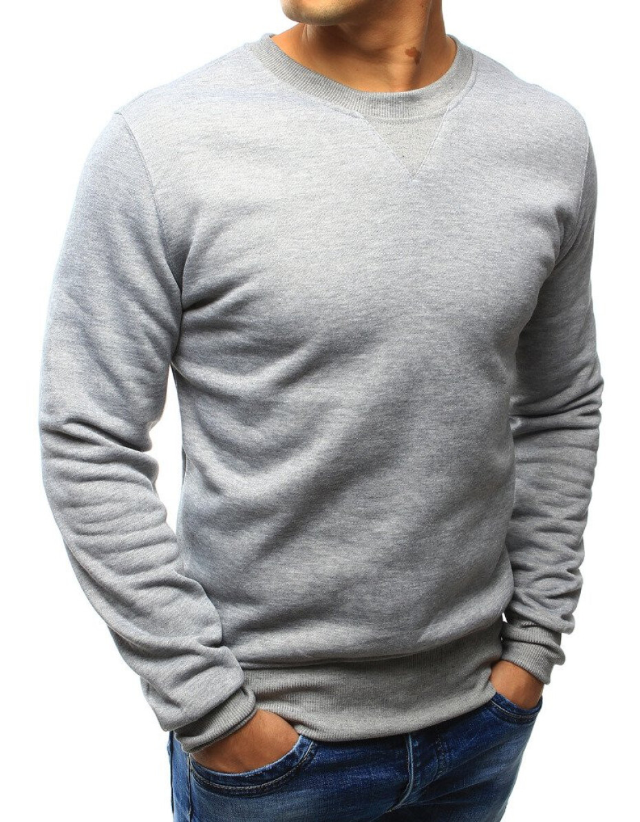 Šedá pánská mikina bez kapuce BX4822 XL - main (4)